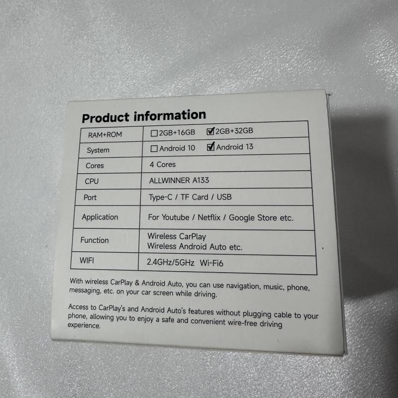 Box CarPlay Et Android auto 13 pour Voiture – جهاز ميديا بنظام أندرويد للسيارات