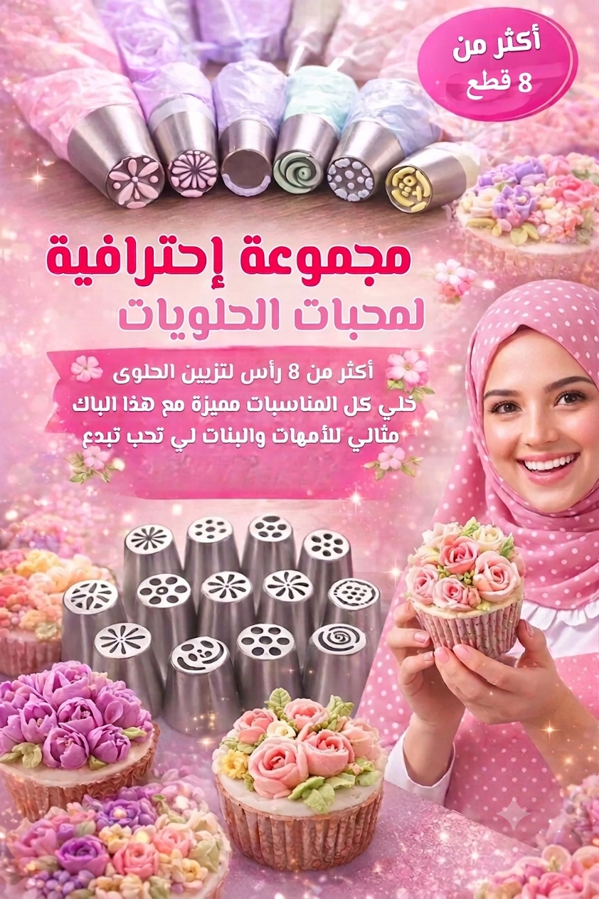 Déco Gâteaux | أدوات تزيين الكيك - مجموعة من 12 قطعة